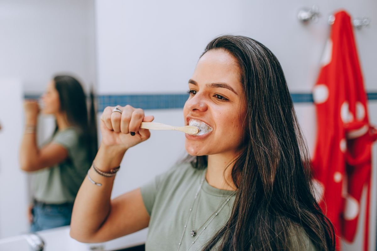 Daily brushing and oral hygiene